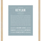 Frame Options | Powder Blue | Maple Frame, Matted
