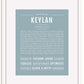 Frame Options | Powder Blue | White Frame, Matted