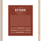 Keyonn | Name Art Print