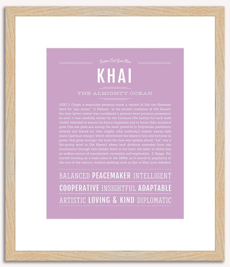 Khai | Name Art Print