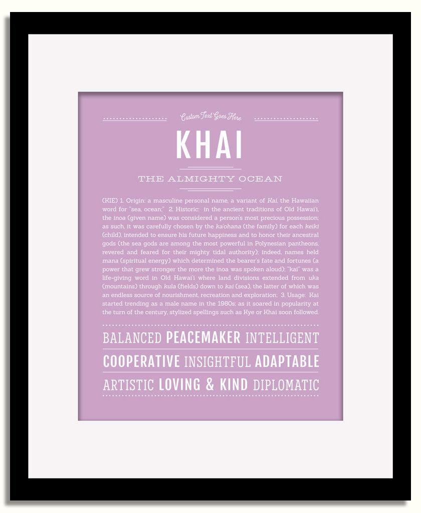 Frame Options | Lilac | Black Frame, Matted