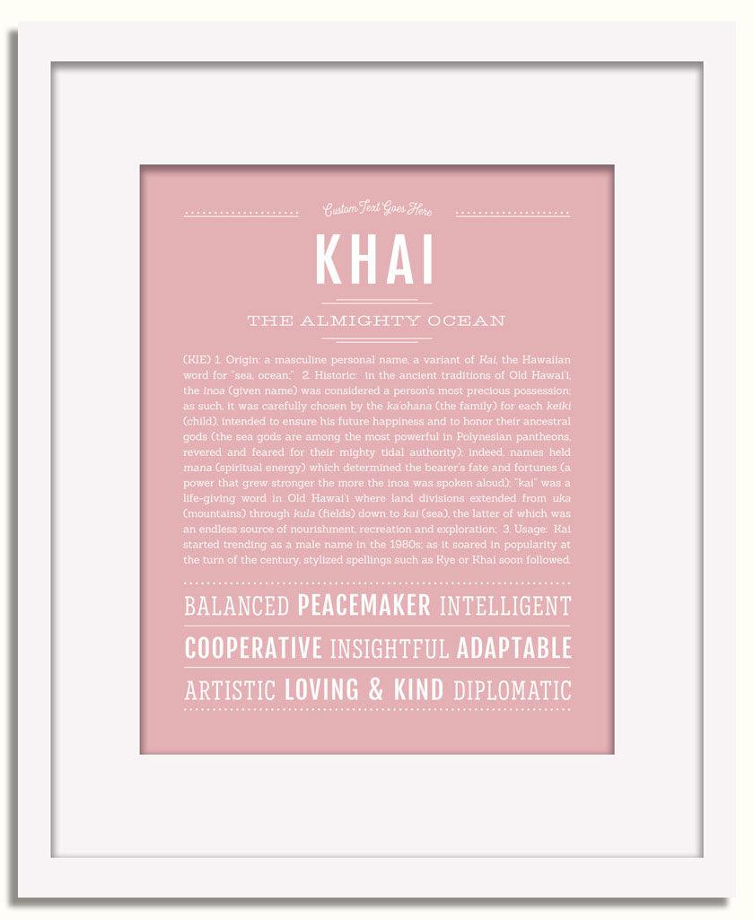 Frame Options | Dusty Rose | White Frame, Matted