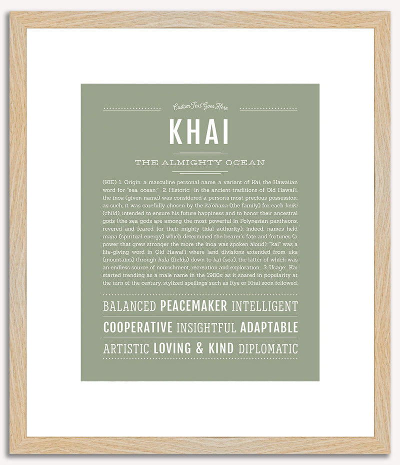 Khai | Name Art Print