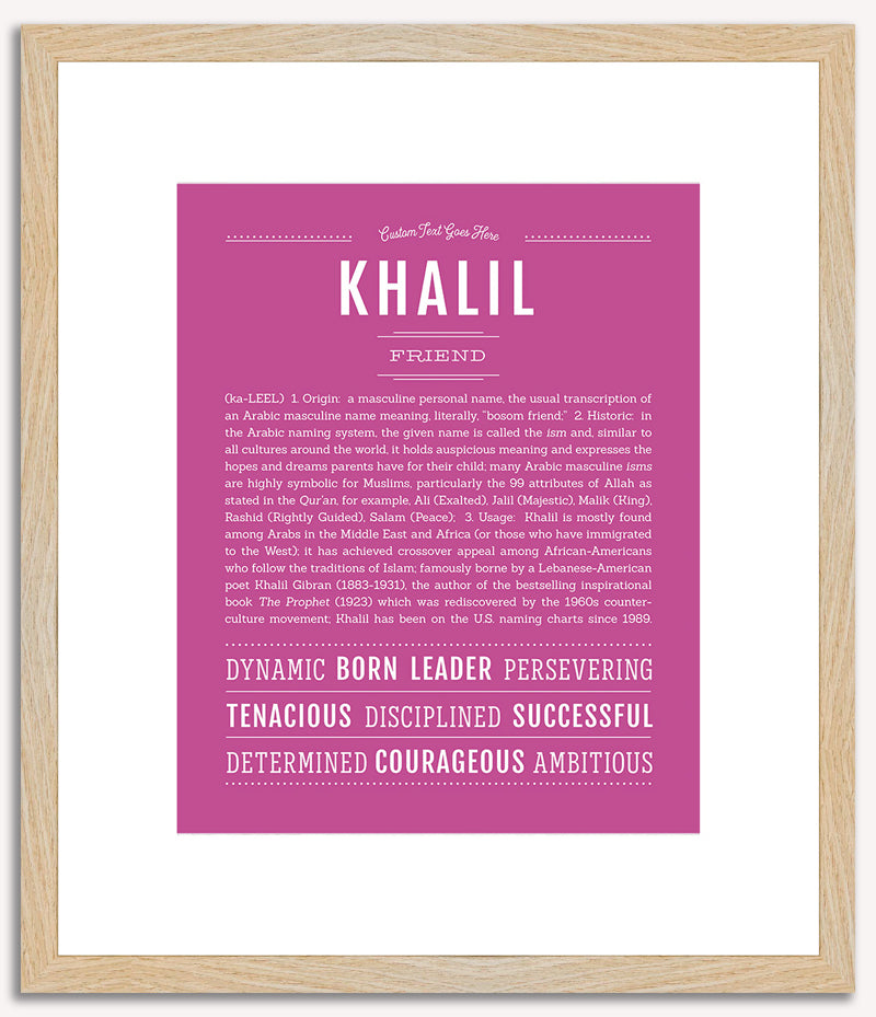 Khalil | Name Art Print