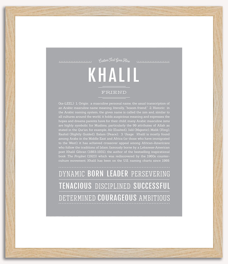 Khalil | Name Art Print