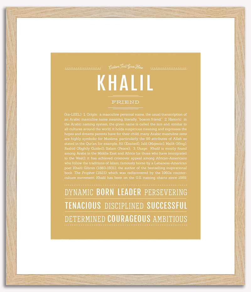 Khalil | Name Art Print