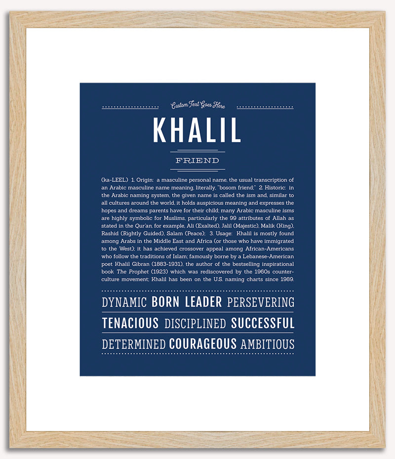 Khalil | Name Art Print