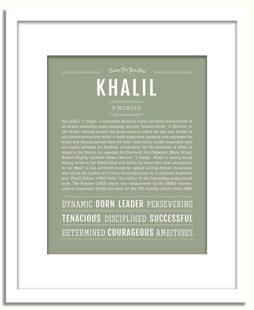 Frame Options | Sage | White Frame, Matted