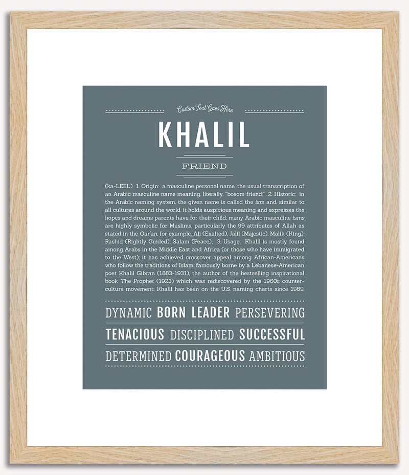 Khalil | Name Art Print