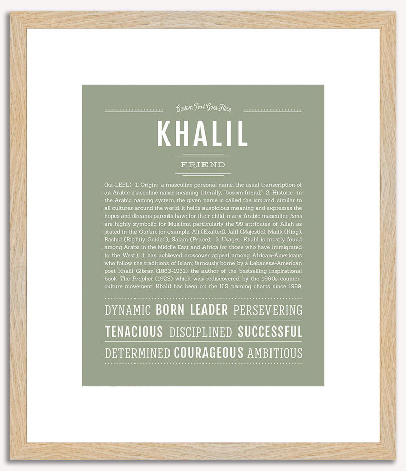 Khalil | Name Art Print