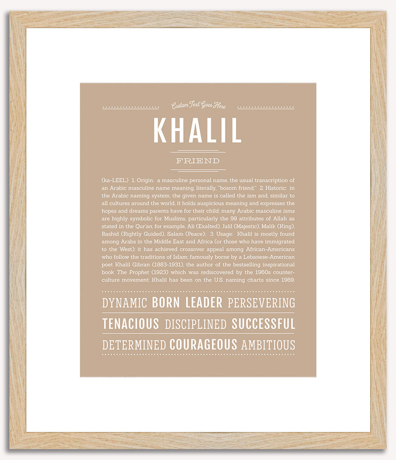 Khalil | Name Art Print