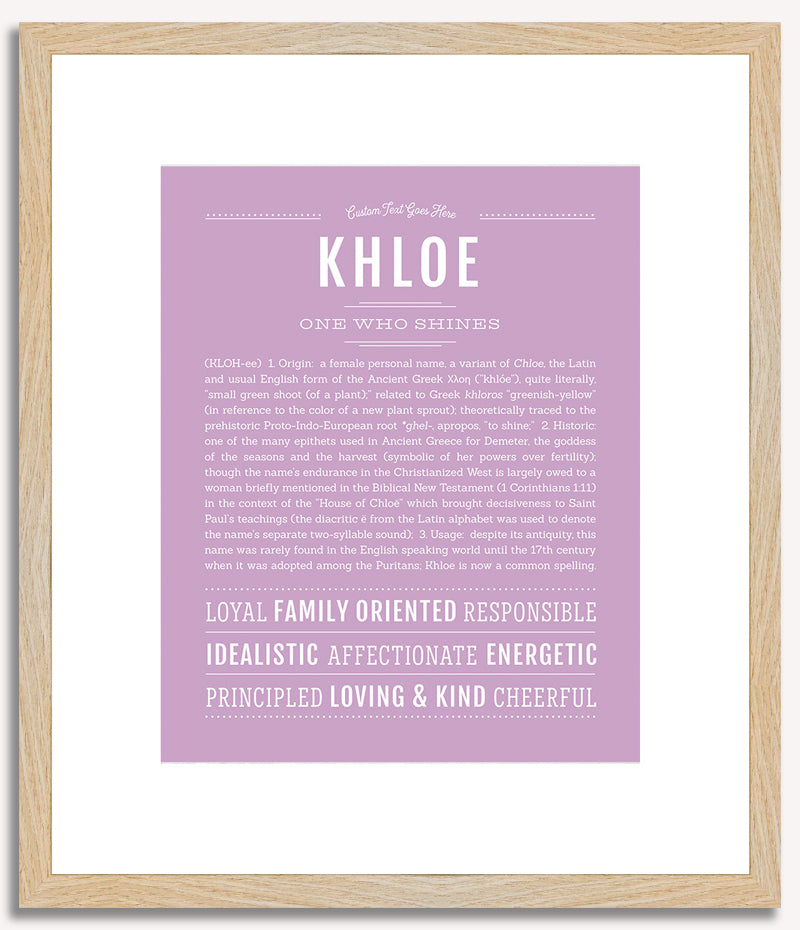 Khloe | Name Art Print