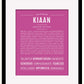 Frame Options | Dark Pink | Black Frame, Matted