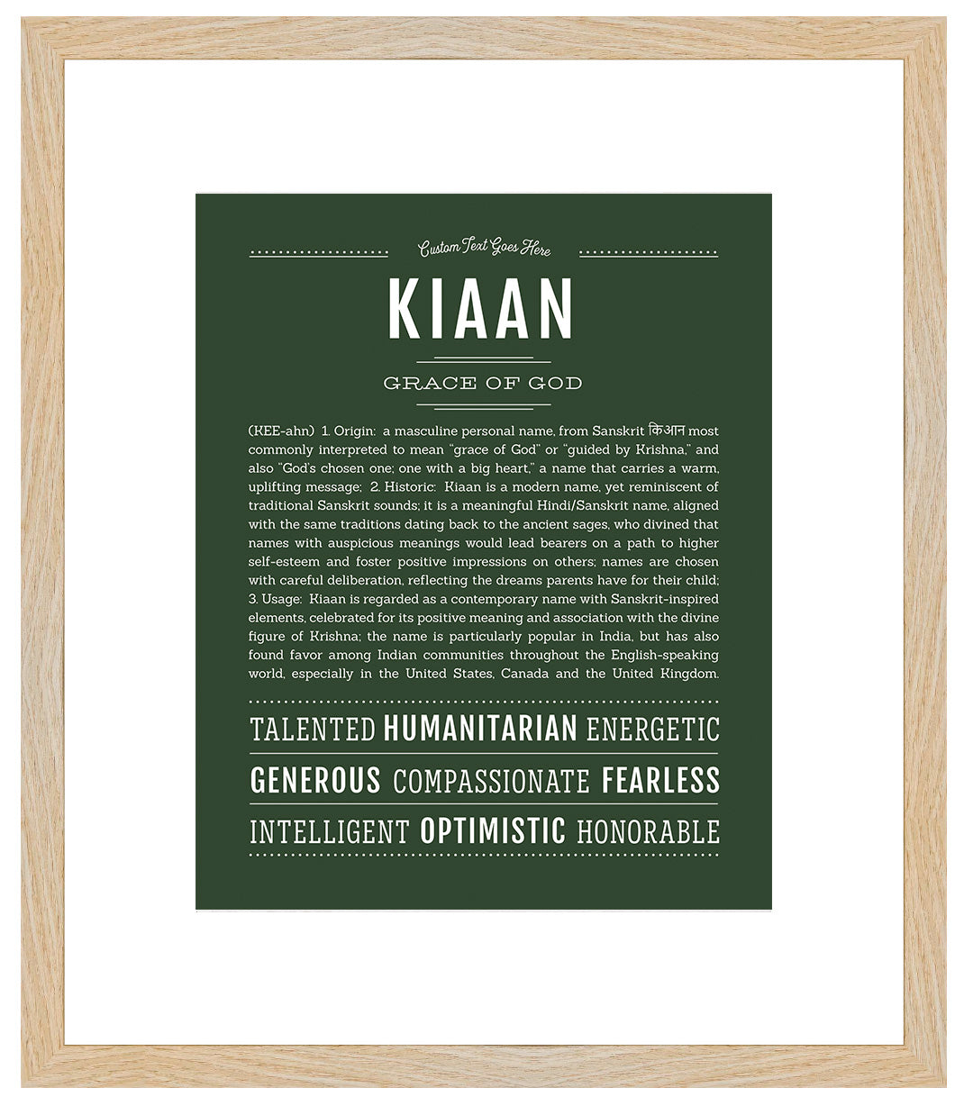 Frame Options | Deep Forest | Maple Frame, Matted