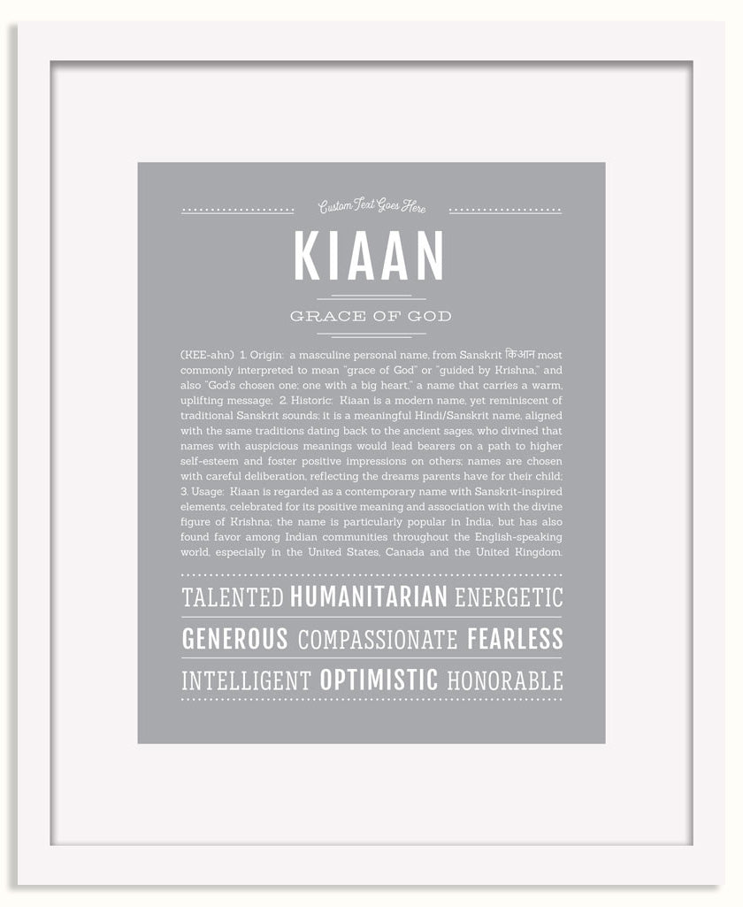Frame Options | Light Gray | White Frame, Matted