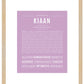 Frame Options | Lilac | Maple Frame, Matted