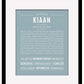 Frame Options | Powder Blue | Black Frame, Matted
