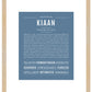 Frame Options | Steele Blue | Maple Frame, Matted