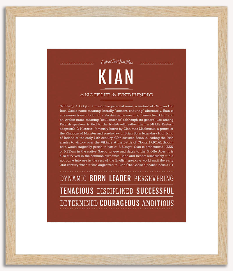 Kian | Name Art Print