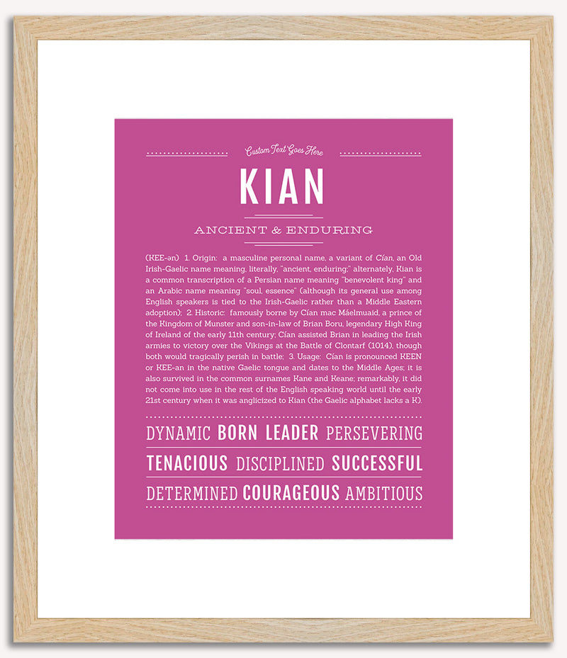 Kian | Name Art Print