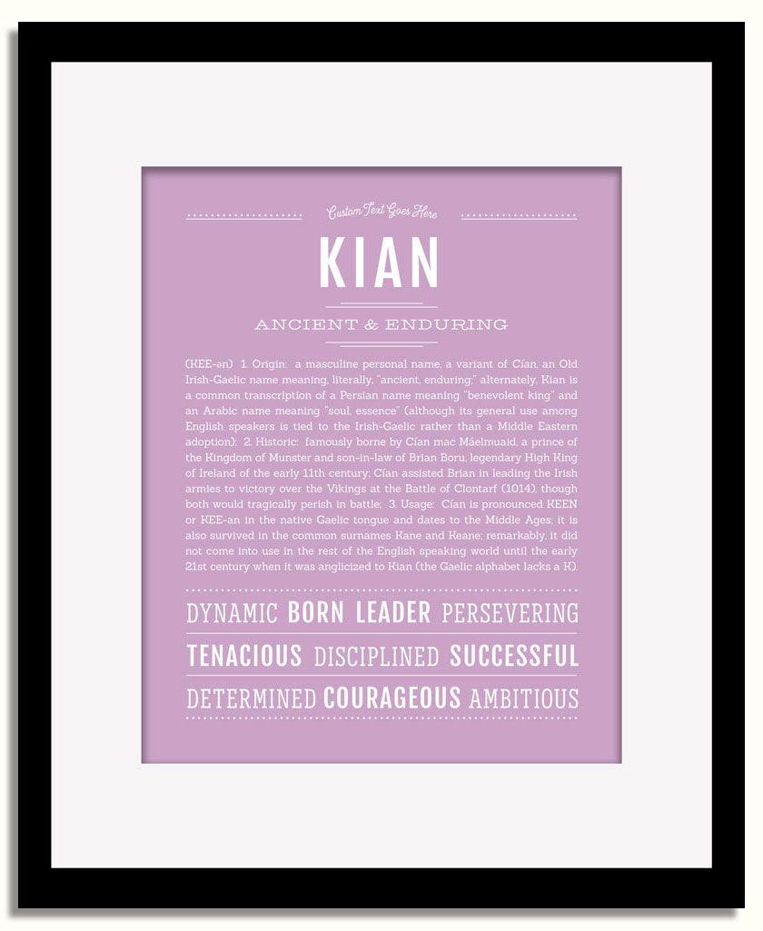 Frame Options | Lilac | Black Frame, Matted