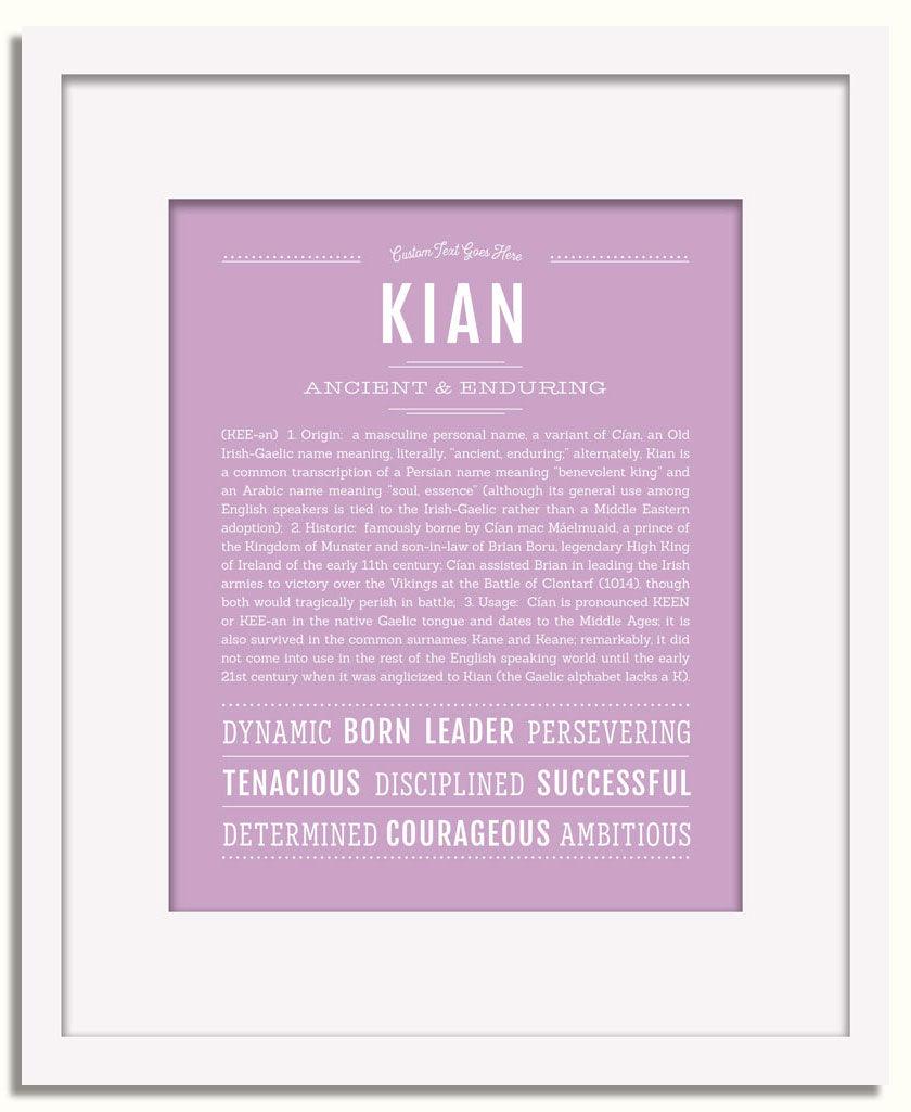 Frame Options | Lilac | White Frame, Matted