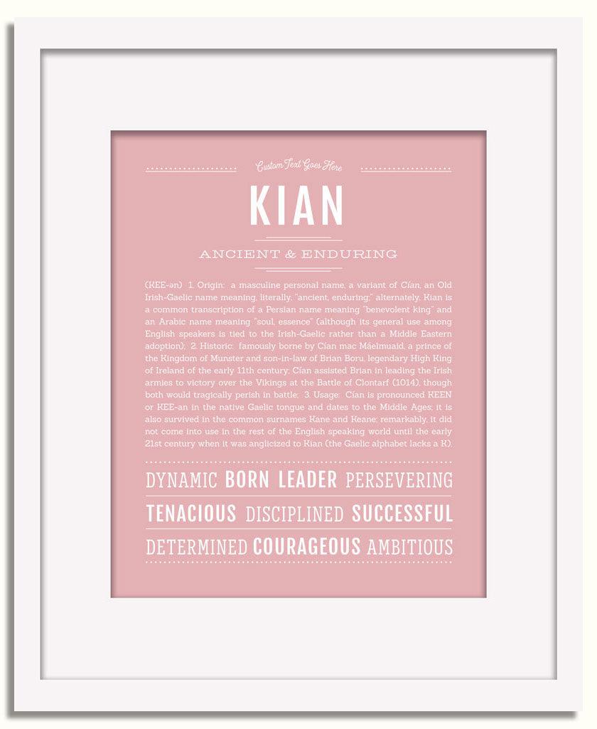 Frame Options | Dusty Rose | White Frame, Matted