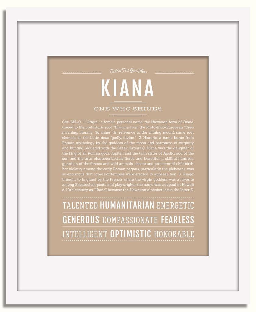 Frame Options | Tan | White Frame, Matted