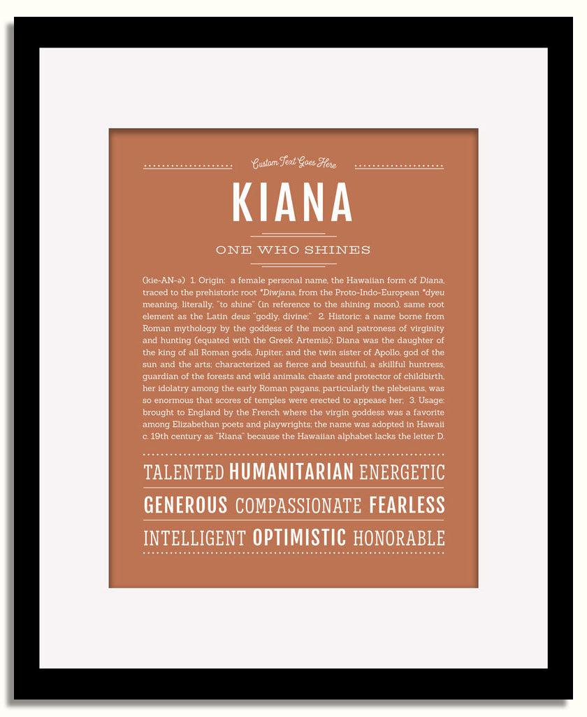 Frame Options | Terra Cotta | Black Frame, Matted