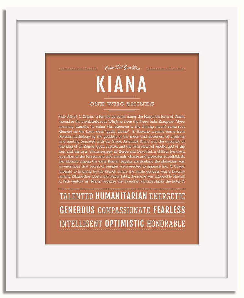 Frame Options | Terra Cotta | White Frame, Matted