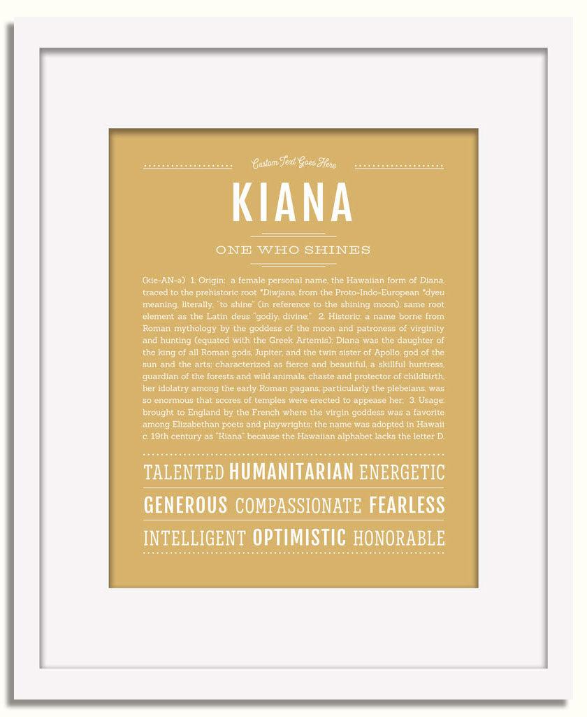 Frame Options | Matte Gold | White Frame, Matted