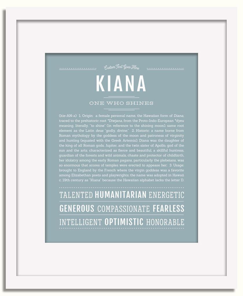 Frame Options | Powder Blue | White Frame, Matted