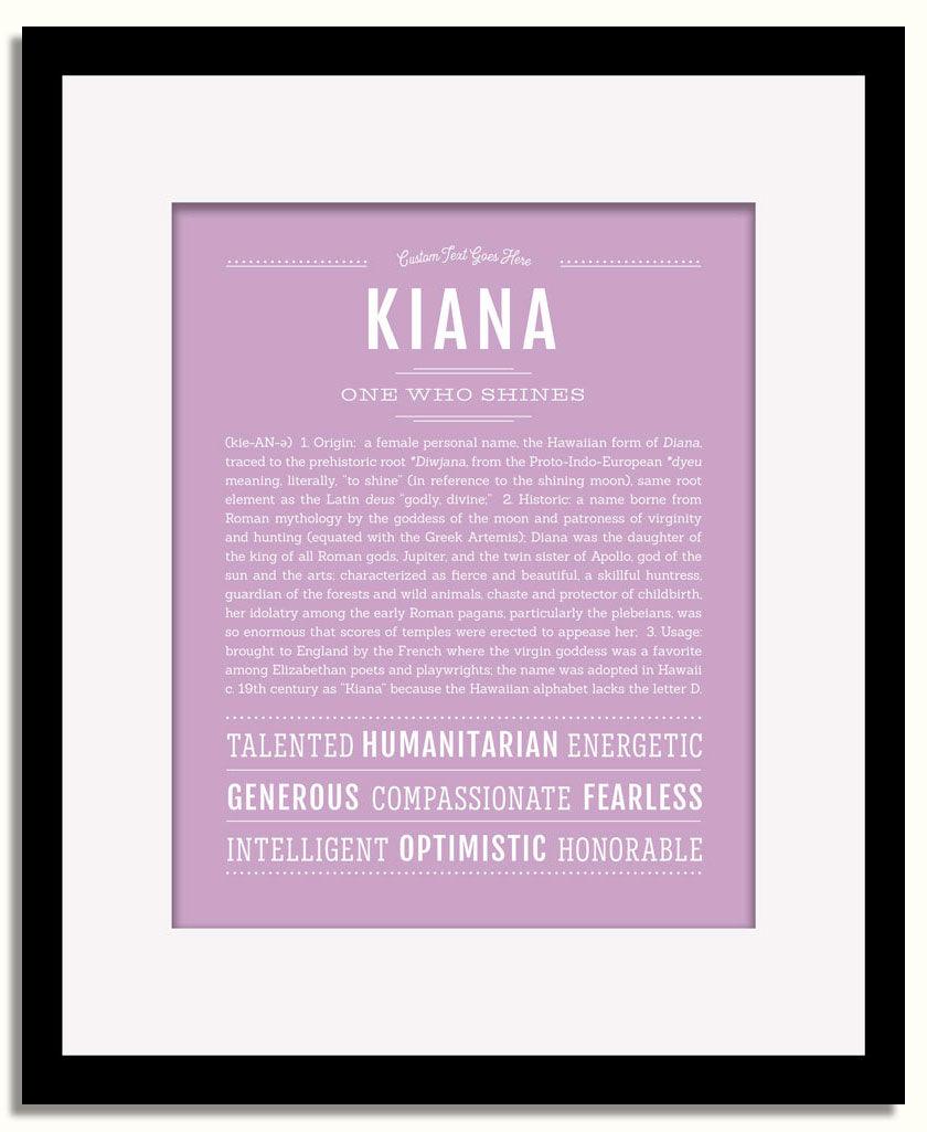 Frame Options | Lilac | Black Frame, Matted