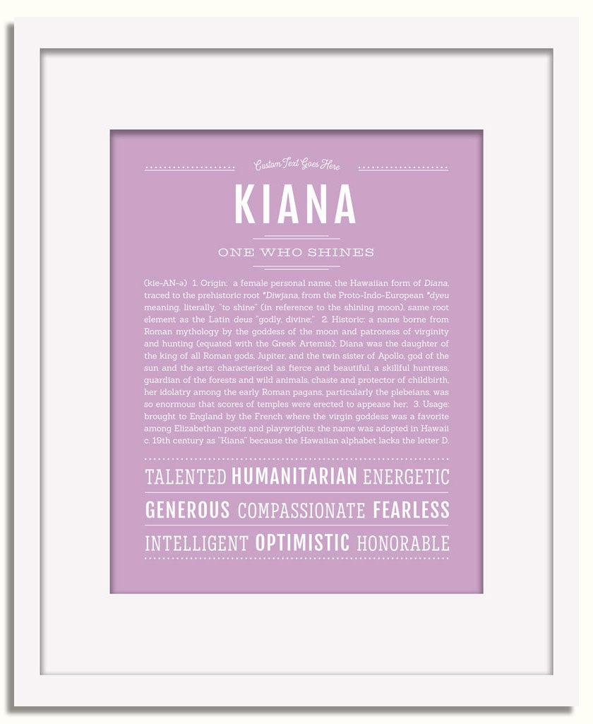 Frame Options | Lilac | White Frame, Matted