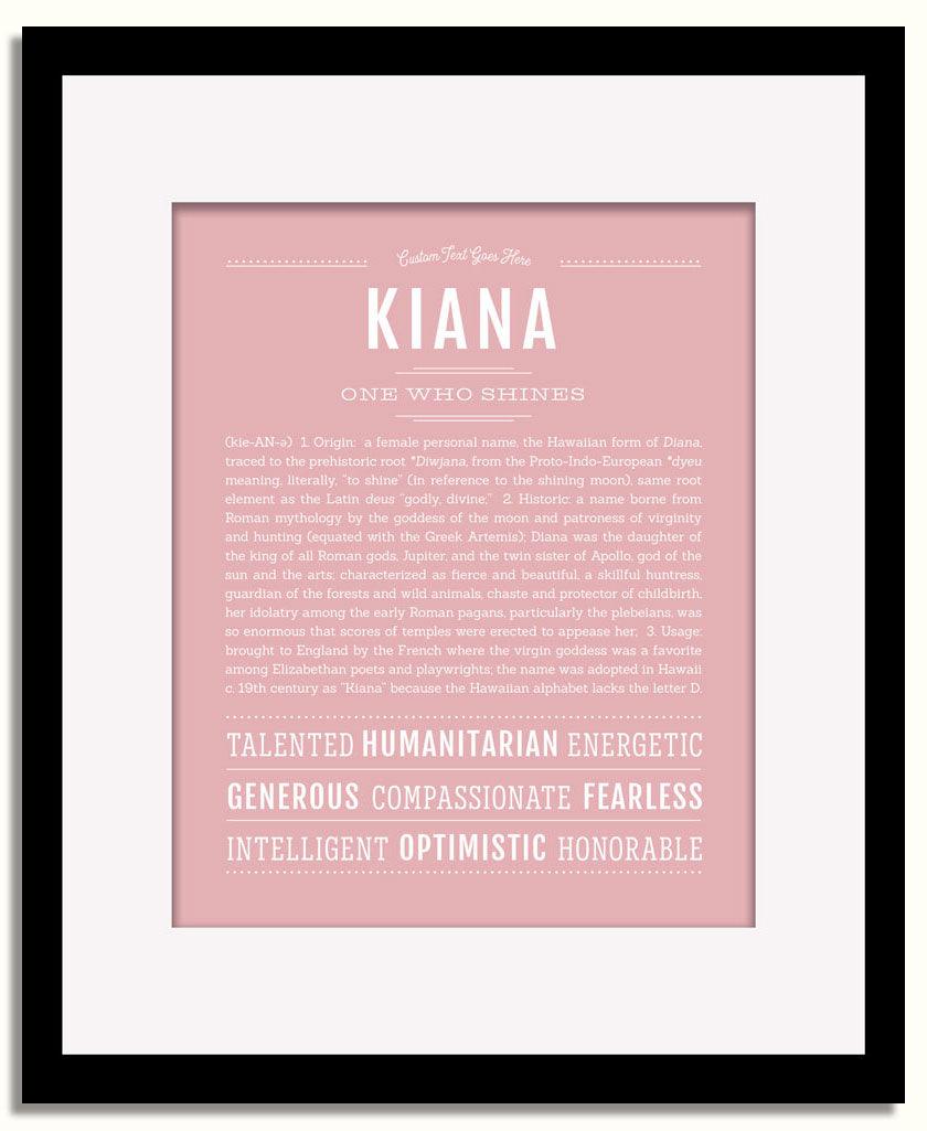 Frame Options | Dusty Rose | Black Frame, Matted