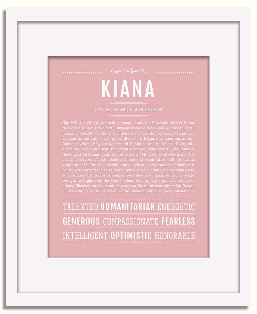 Frame Options | Dusty Rose | White Frame, Matted