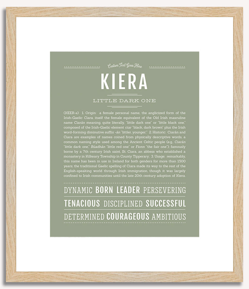 Kiera | Name Art Print