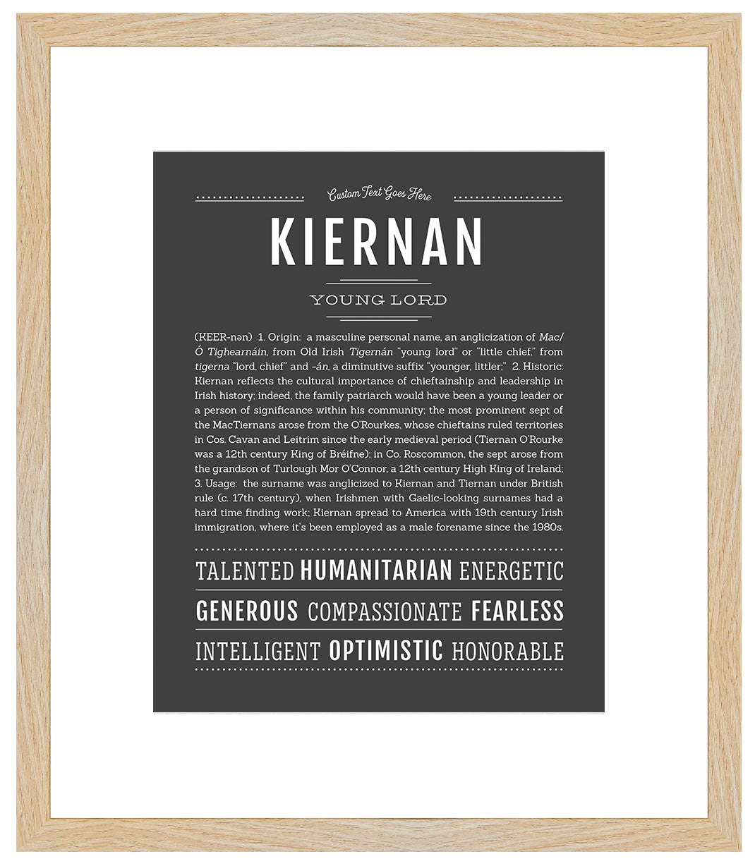 Frame Options | Charcoal Gray | Maple Frame, Matted