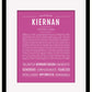 Frame Options | Dark Pink | Black Frame, Matted