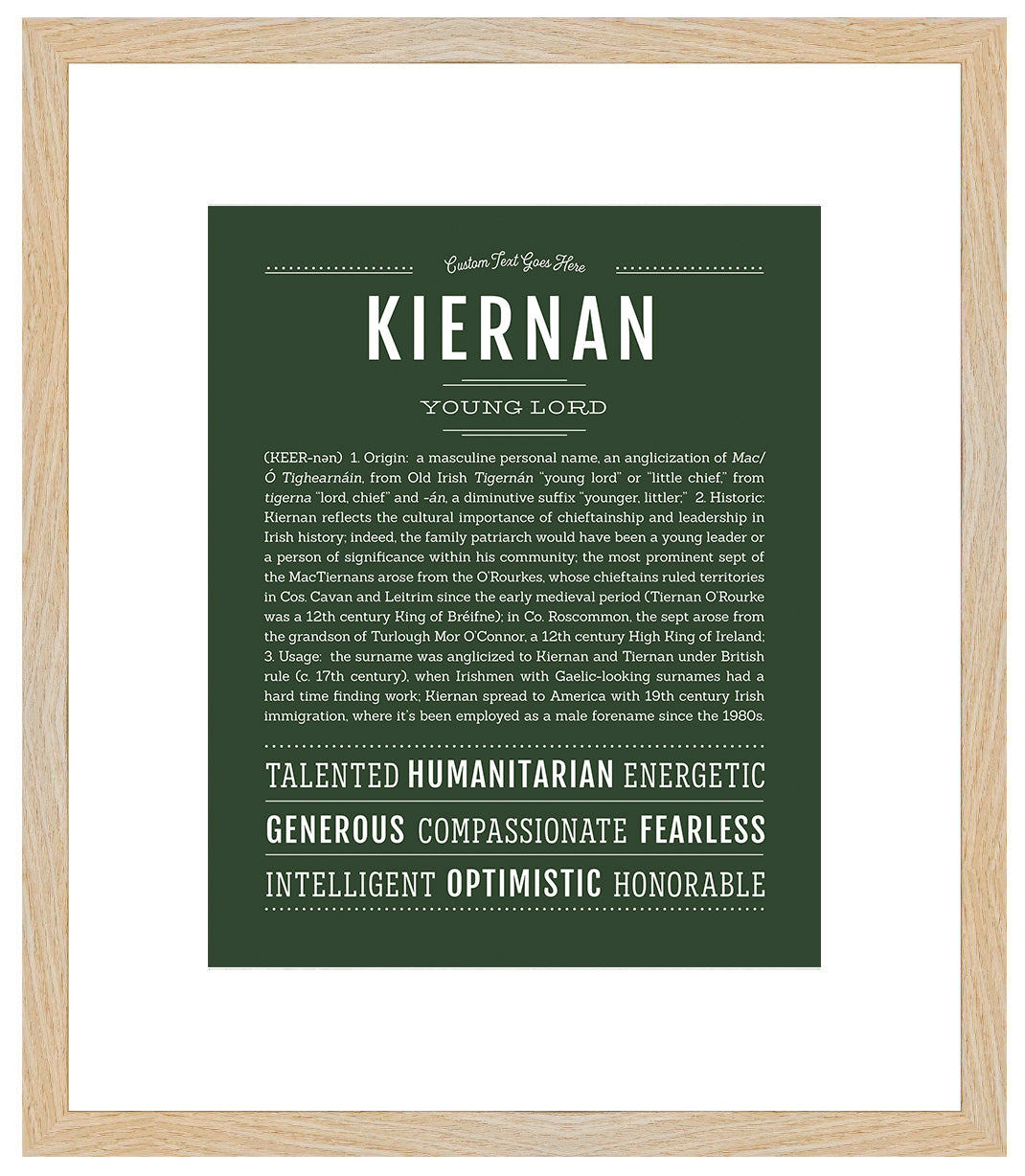 Frame Options | Deep Forest | Maple Frame, Matted