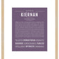 Frame Options | Deep Purple | Maple Frame, Matted