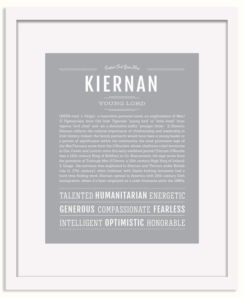 Frame Options | Light Gray | White Frame, Matted