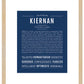 Frame Options | Midnight Blue | Maple Frame, Matted