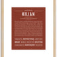 Kilian | Name Art Print