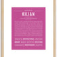 Kilian | Name Art Print