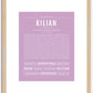 Kilian | Name Art Print