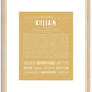 Kilian | Name Art Print