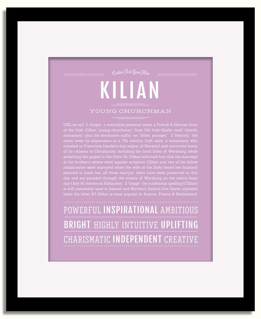 Frame Options | Lilac | Black Frame, Matted