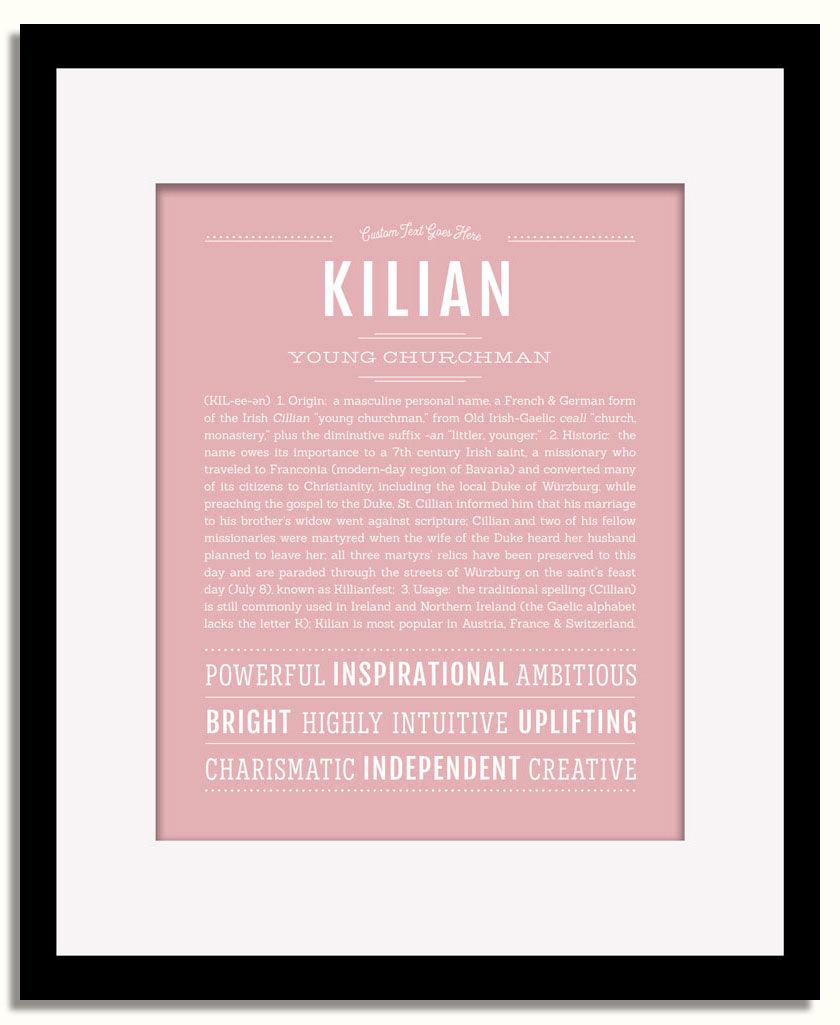 Frame Options | Dusty Rose | Black Frame, Matted