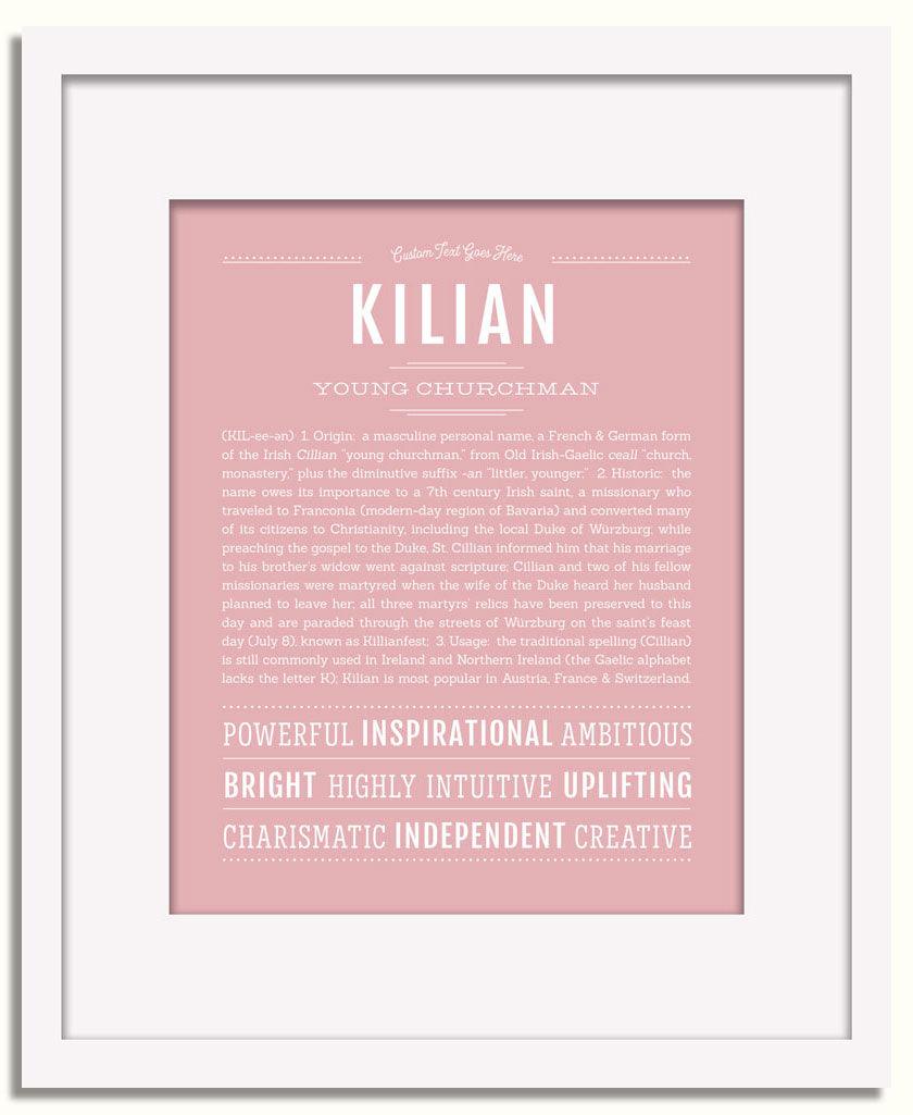 Frame Options | Dusty Rose | White Frame, Matted